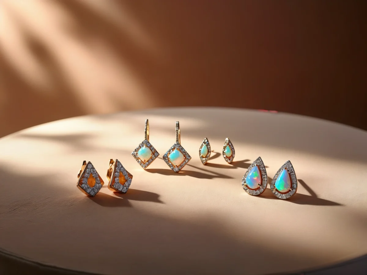 Anthony Nak's Opal and Diamond Drop Earrings
