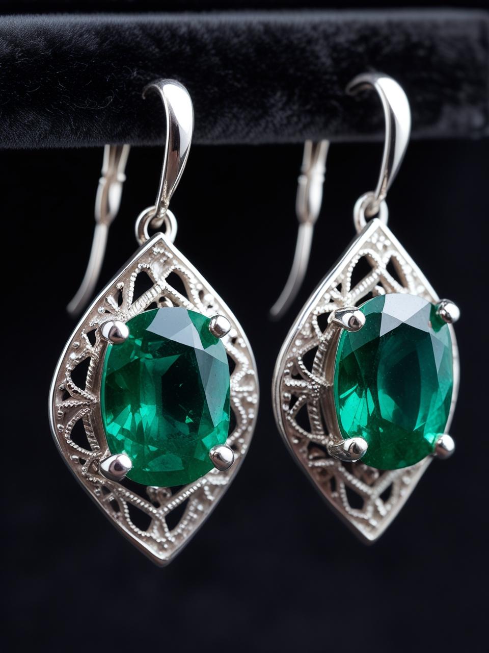 emerald earrings