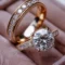 wedding band with an engagement ring