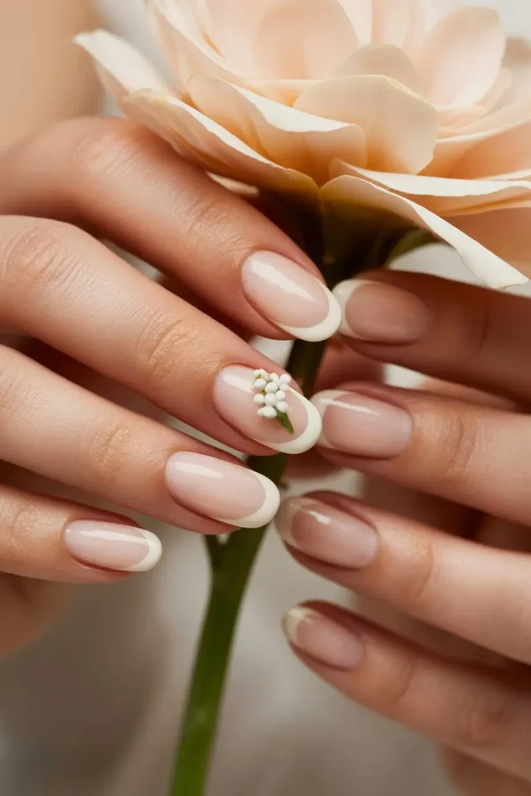 10 Sweet and Subtle Vanilla French Manicures Vanilla French Manicures