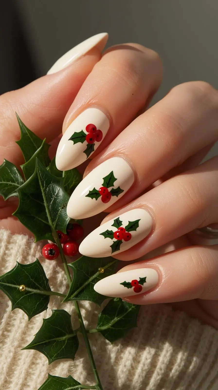 classy holiday nails christmas