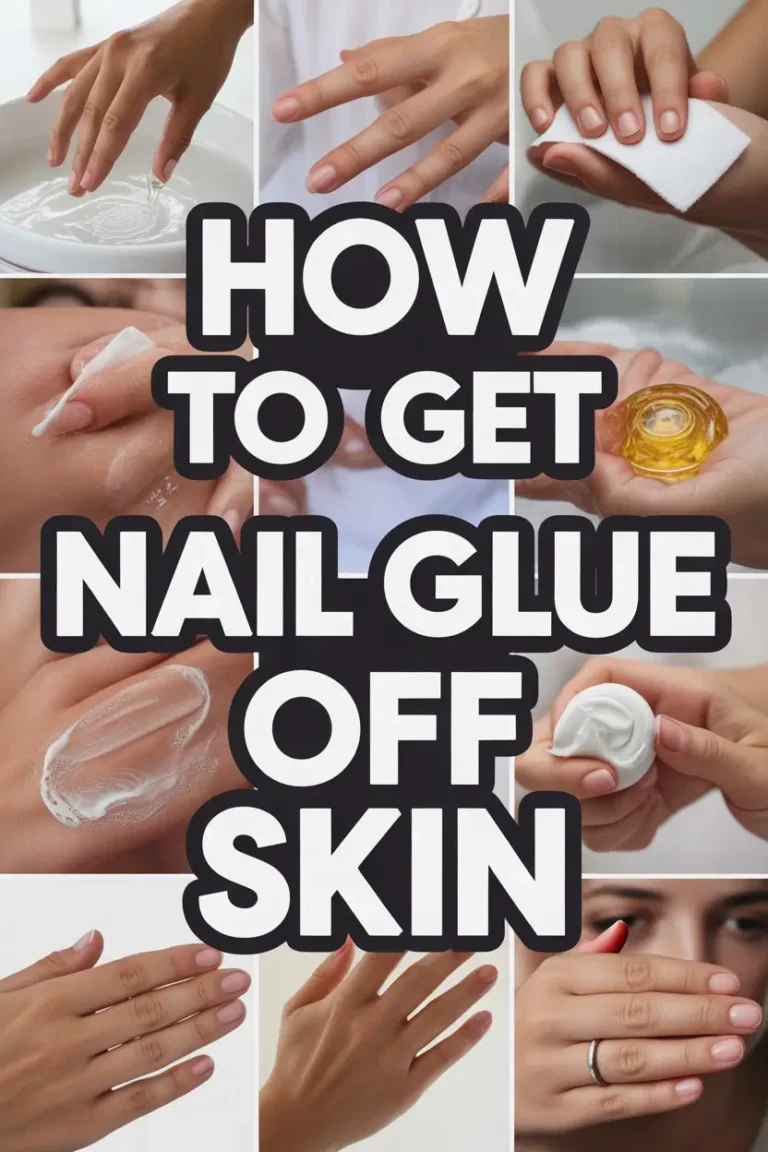 how to get nail glue off skin