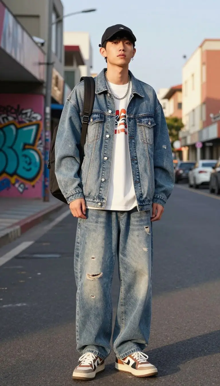 Baggy Jeans Outfit Men 12 Street Style Ideas Baggy Jeans Outfit Men