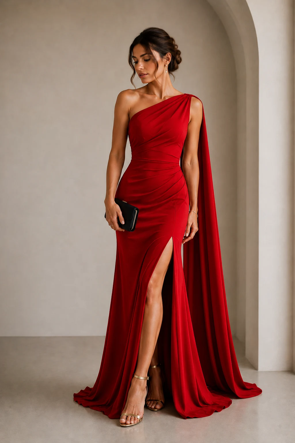 Outfit 7 — black tie gala attire for women style outfit, worn by a stylish woman