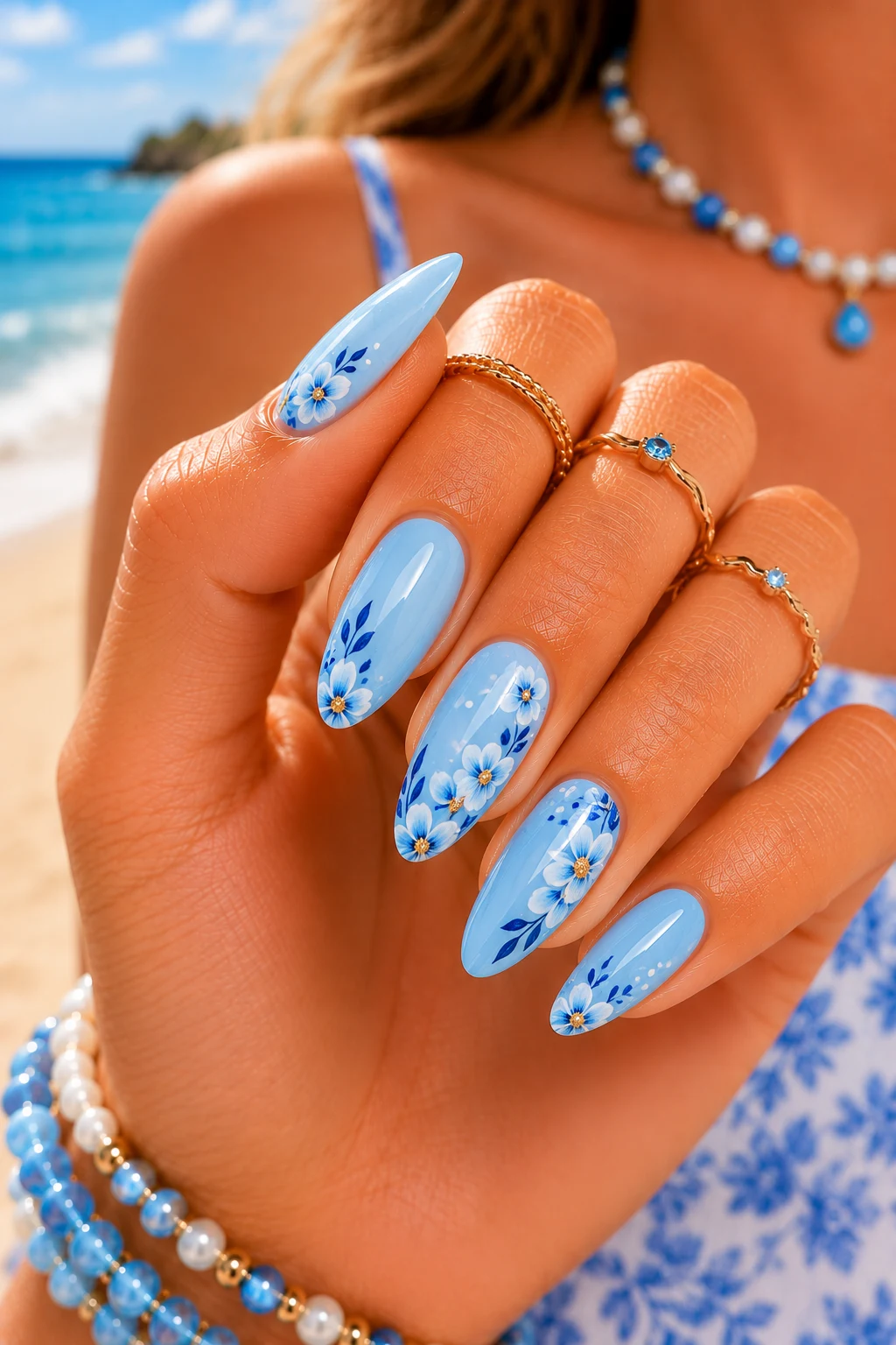 Outfit 5 — blue summer nails style outfit, worn by a stylish woman