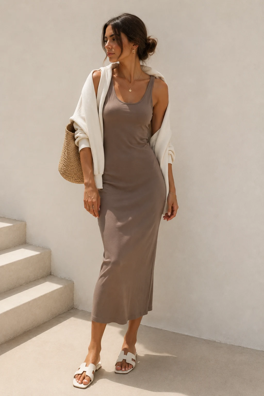 The Soft Tank Dress You’ll Wear on Repeat — Cute lounge outfits summer style outfit, worn by a stylish woman