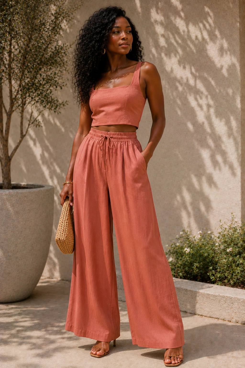 The Matching Set That Makes Styling Ridiculously Easy — garden party outfits black women style outfit, worn by a stylish woman