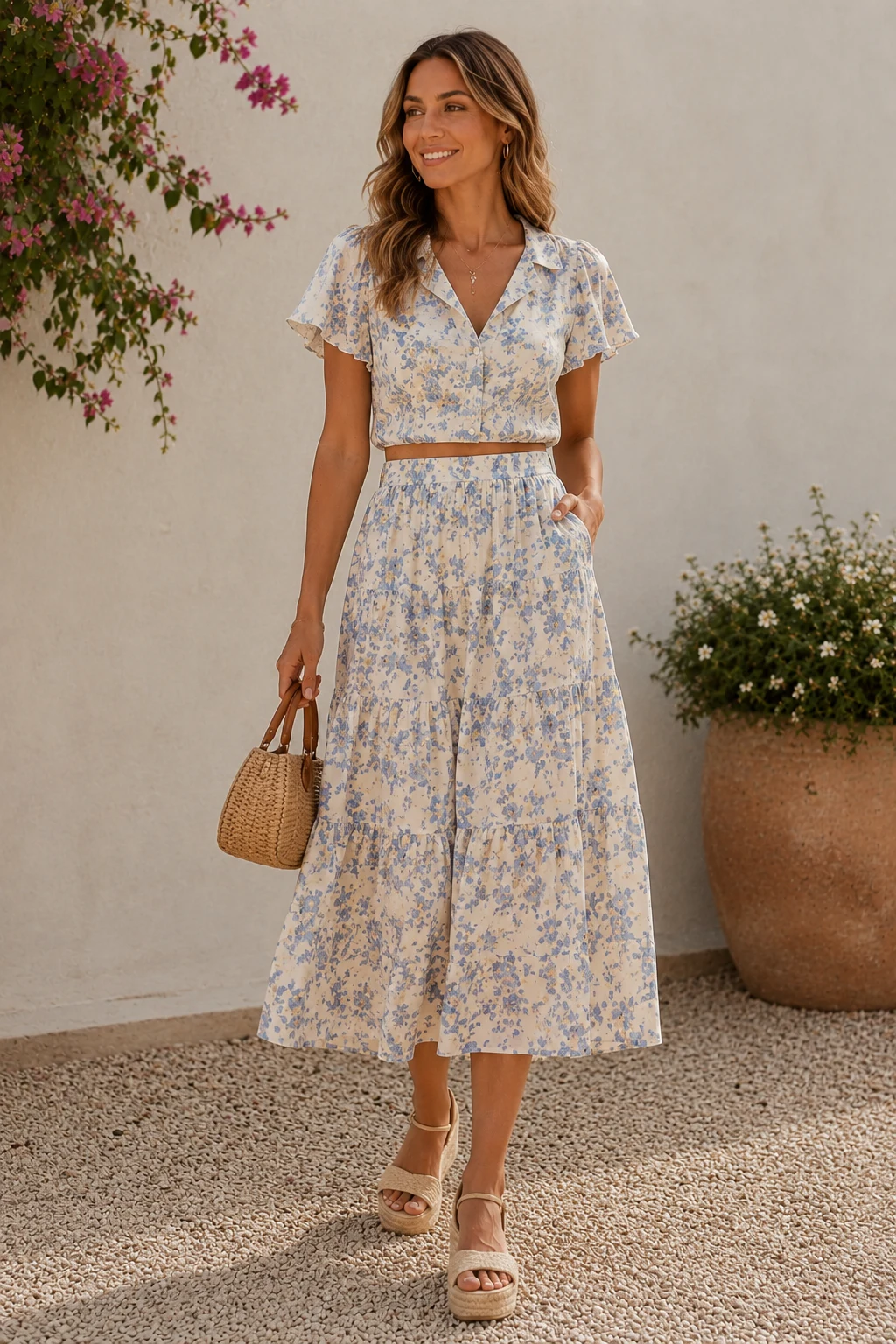 Outfit 3 — garden party outfits for women casual style outfit, worn by a stylish woman
