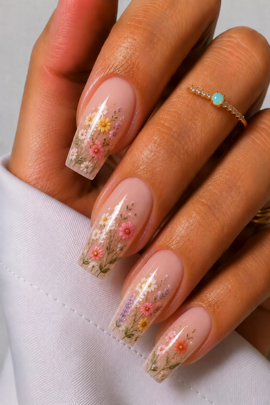 Floral Garden Dreams — nail summer ideas style outfit, worn by a stylish woman