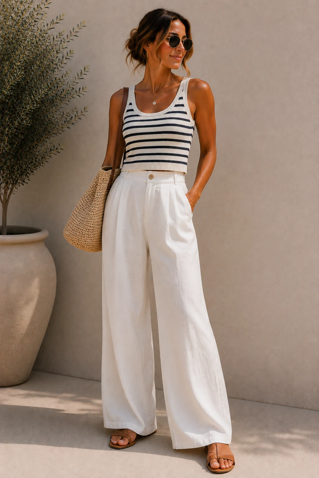 summer cute outfit — Summer Cute Outfit Casual Meets Coastal Chic — summer cute outfit style outfit, worn by a stylish woman