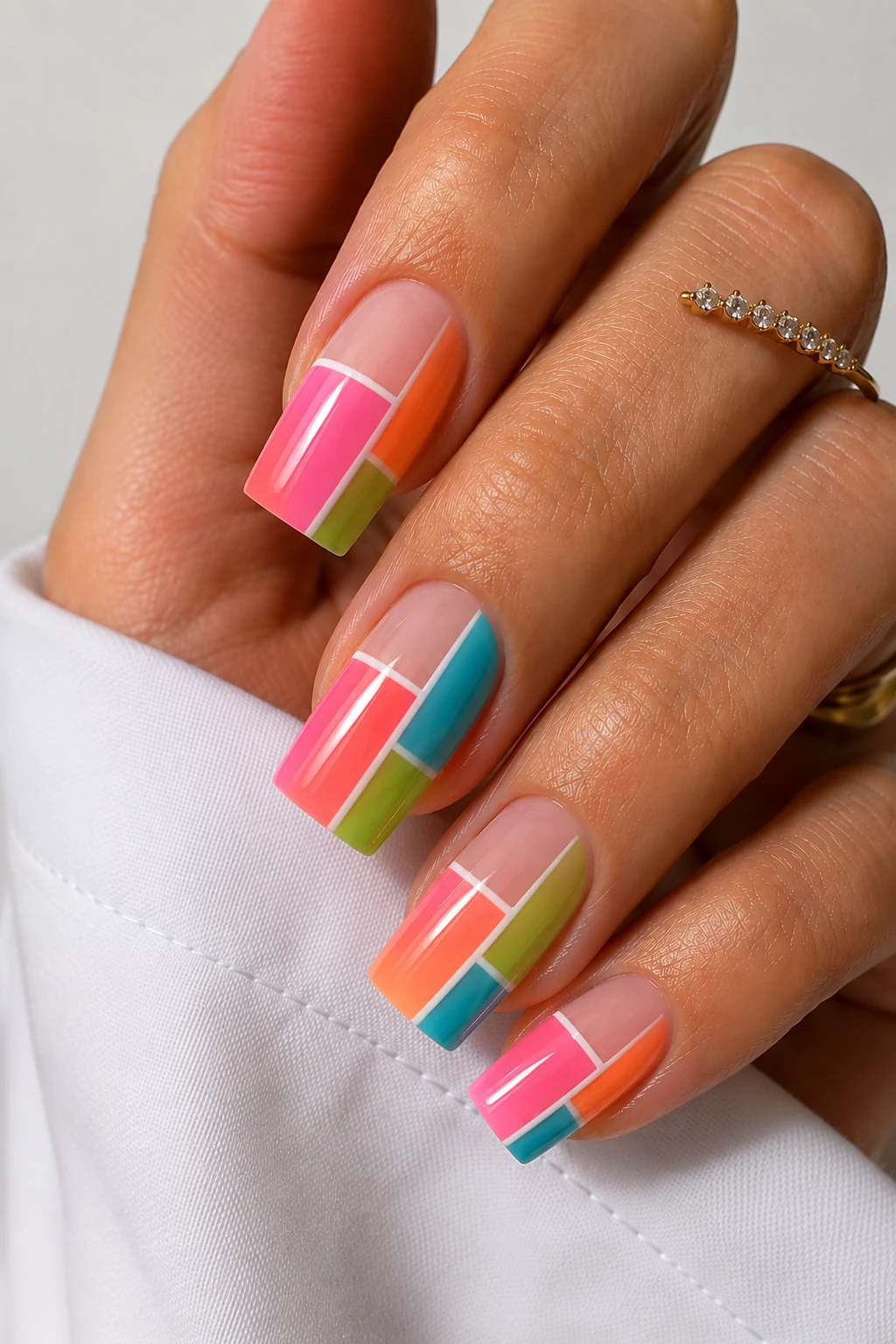 Outfit 5 — summer nail ideas square style outfit, worn by a stylish woman