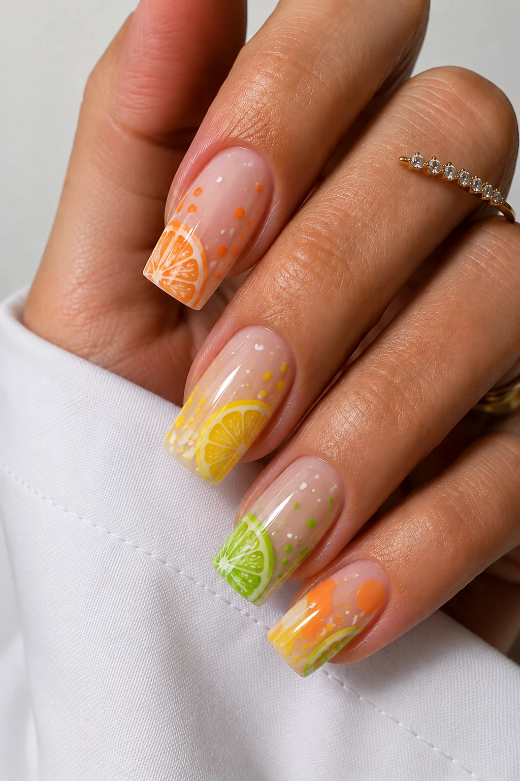 Outfit 7 — summer nail ideas square style outfit, worn by a stylish woman