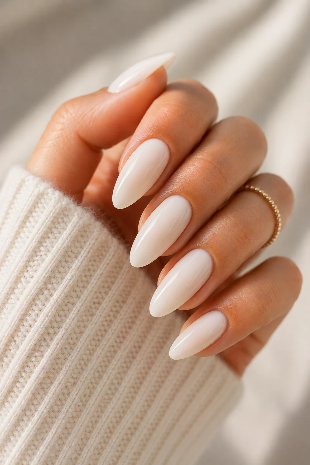 summer nails 2026 almond — Milky Vanilla Summer Nails 2026 Almond Perfection — summer nails 2026 almond style outfit, worn by a stylish woman