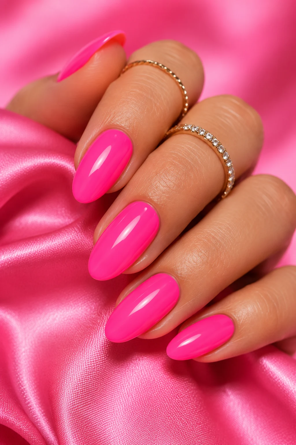 Neon Pink Summer Nails Bright Girls Can't Stop Wearing — summer nails bright style outfit, worn by a stylish woman