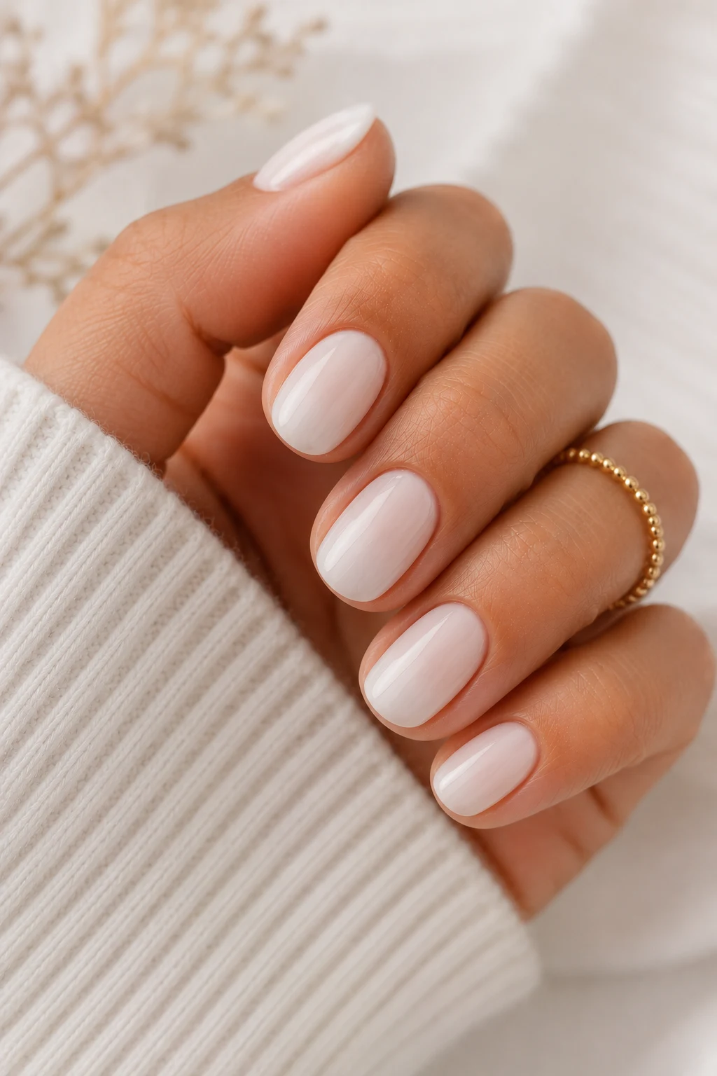 summer nails short — Milky Coconut Summer Nails Short Perfection — summer nails short style outfit, worn by a stylish woman