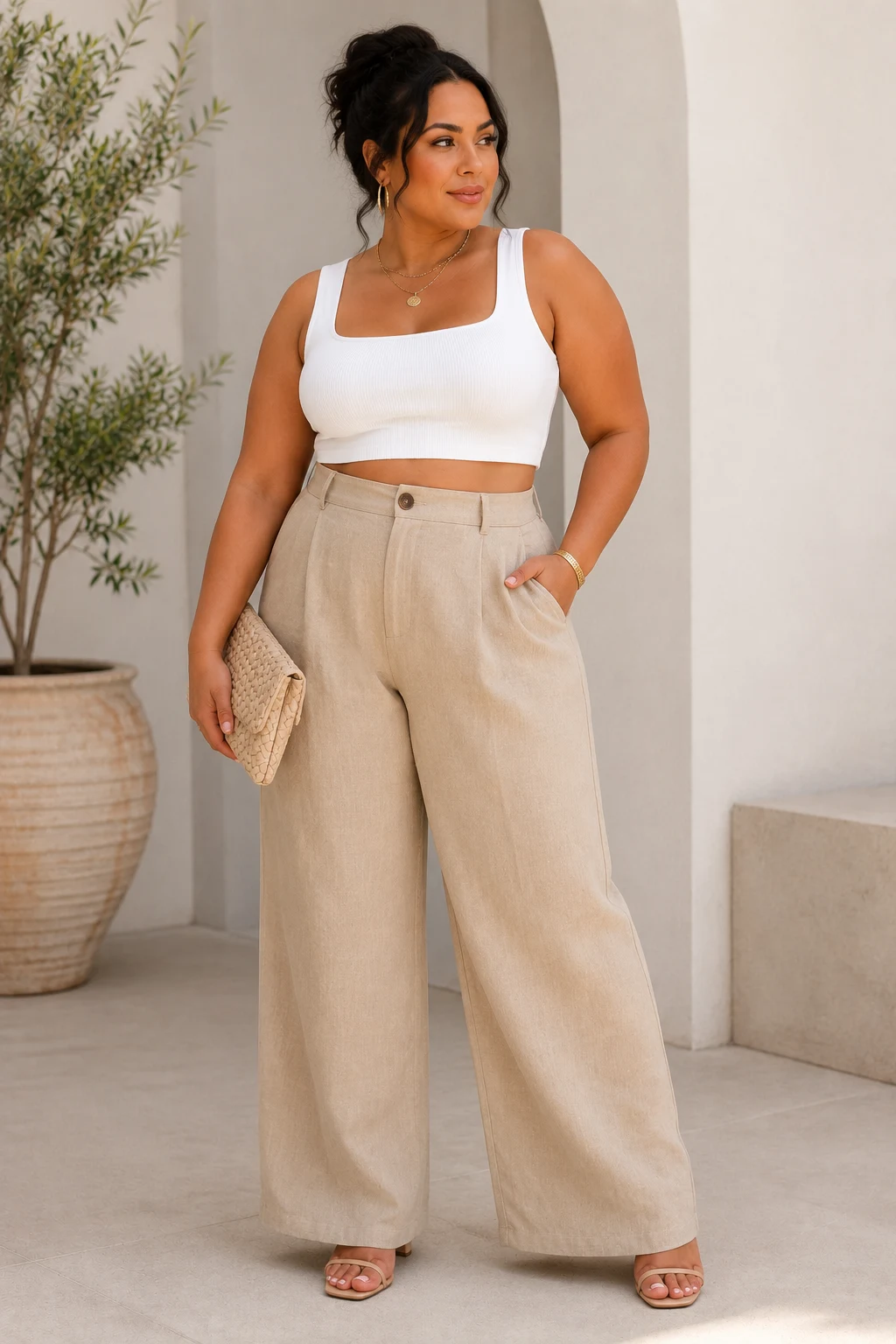 Outfit 3 — summer outfits women curvy style outfit, worn by a stylish woman