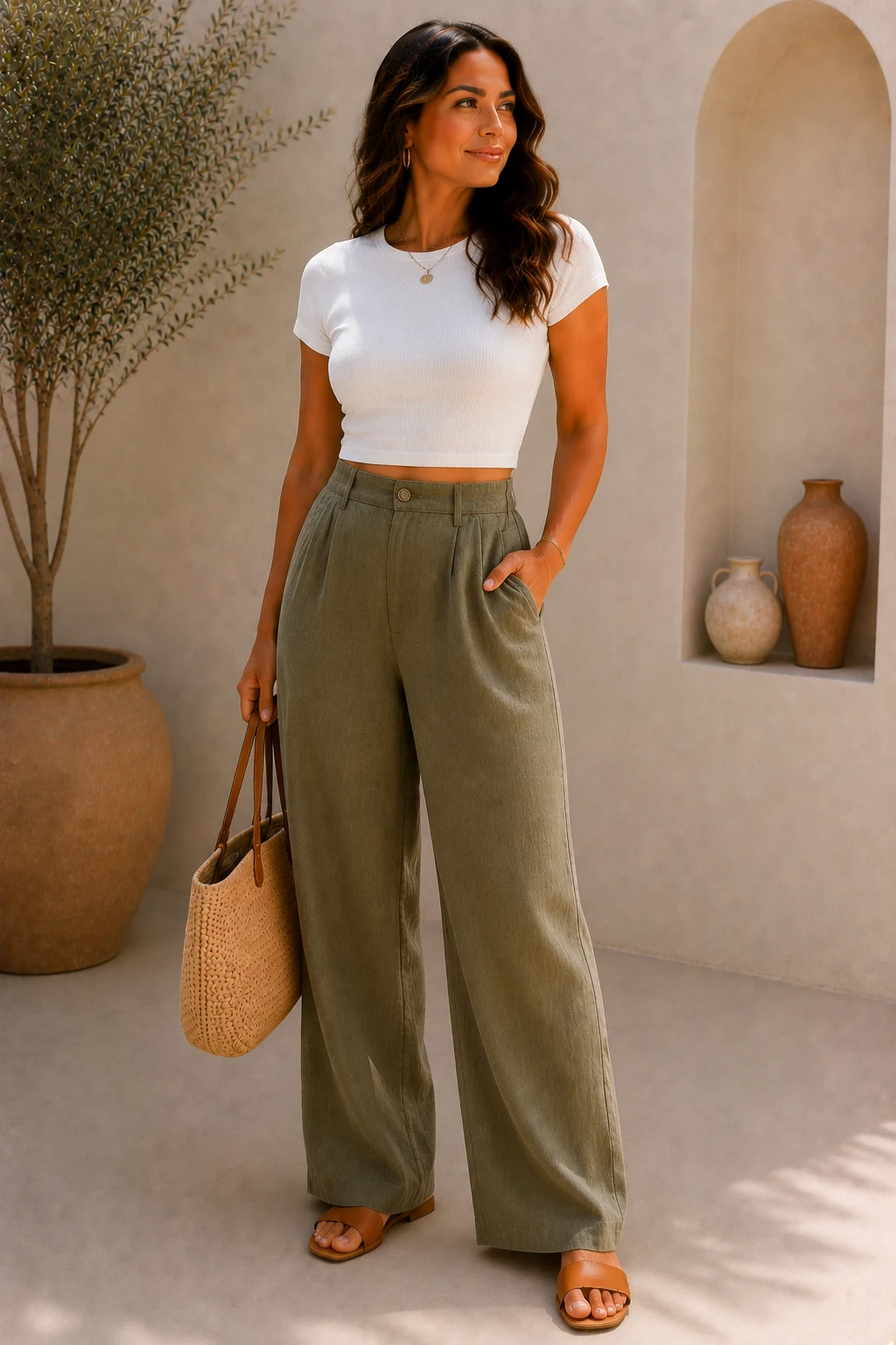 Outfit 7 — summer outfits women ideas style outfit, worn by a stylish woman Outfit 7 — summer outfits women ideas style outfit, worn by a stylish woman