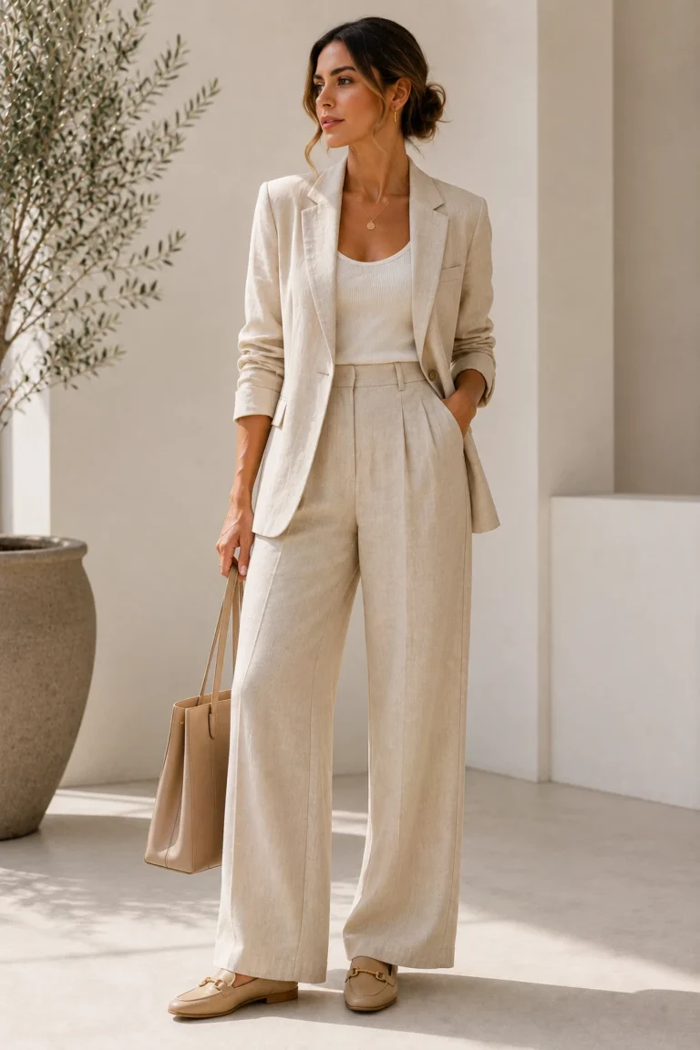Outfit 1 — summer outfits women office style outfit, worn by a stylish woman