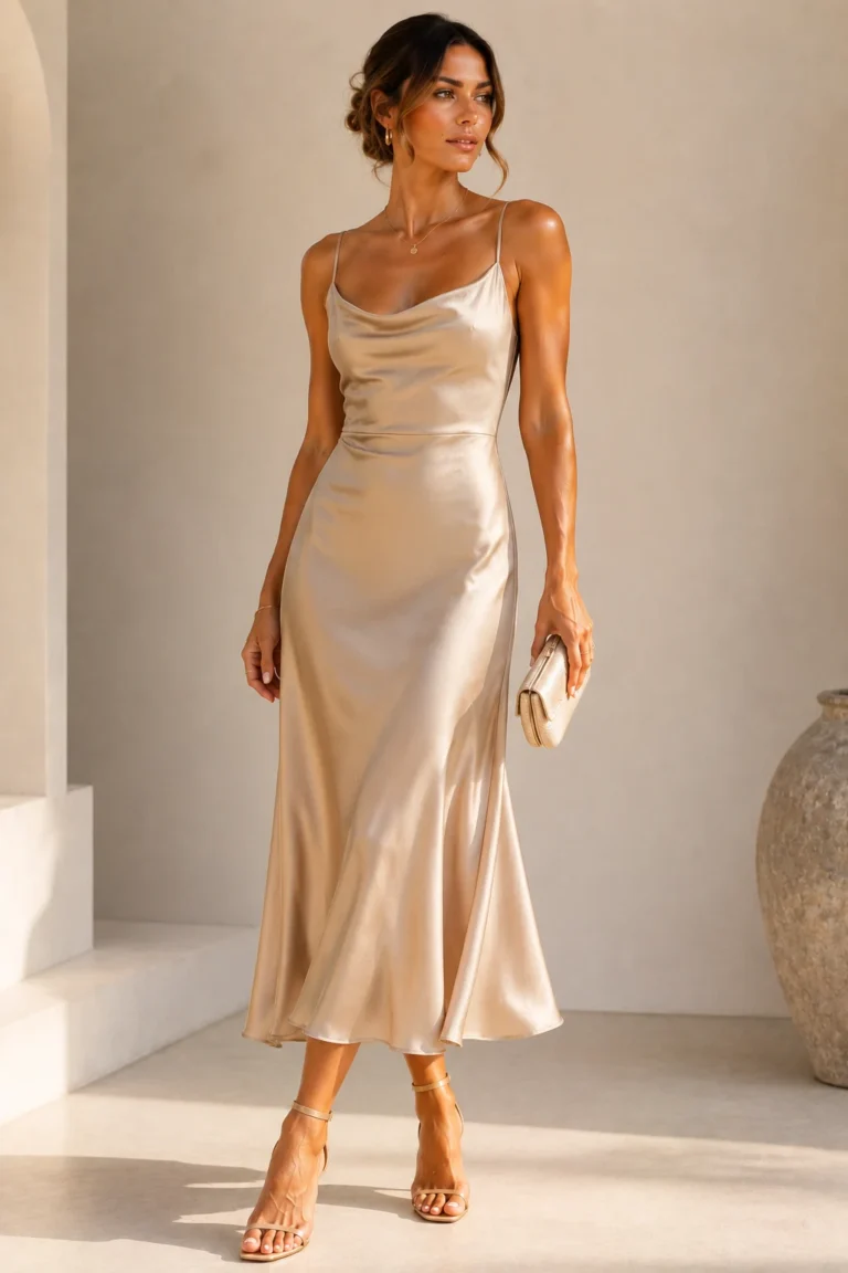 Wedding guest dresses summer aesthetic Outfit 1 — wedding guest dresses summer aesthetic style outfit, worn by a stylish woman
