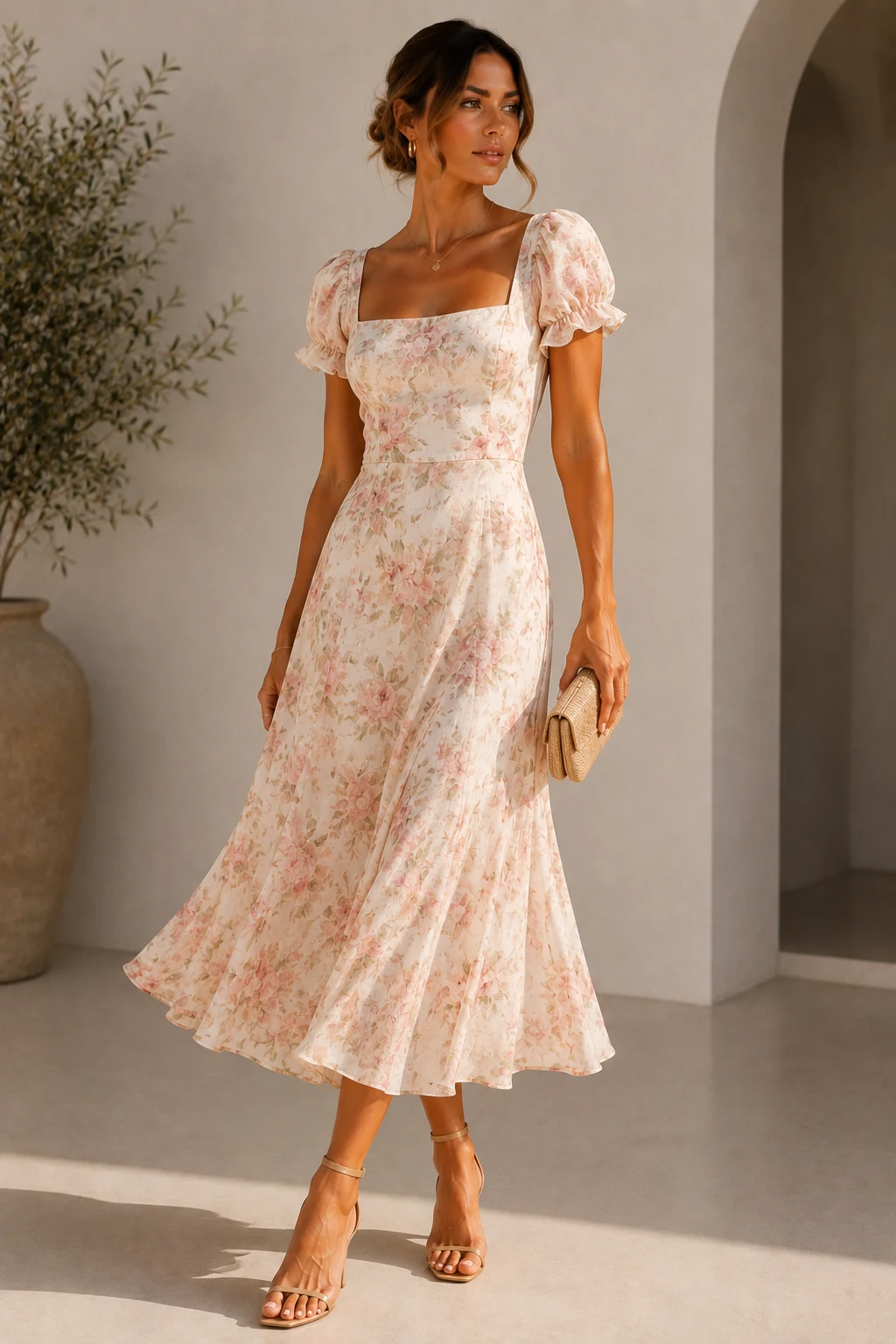 Outfit 2 — wedding guest dresses summer aesthetic style outfit, worn by a stylish woman