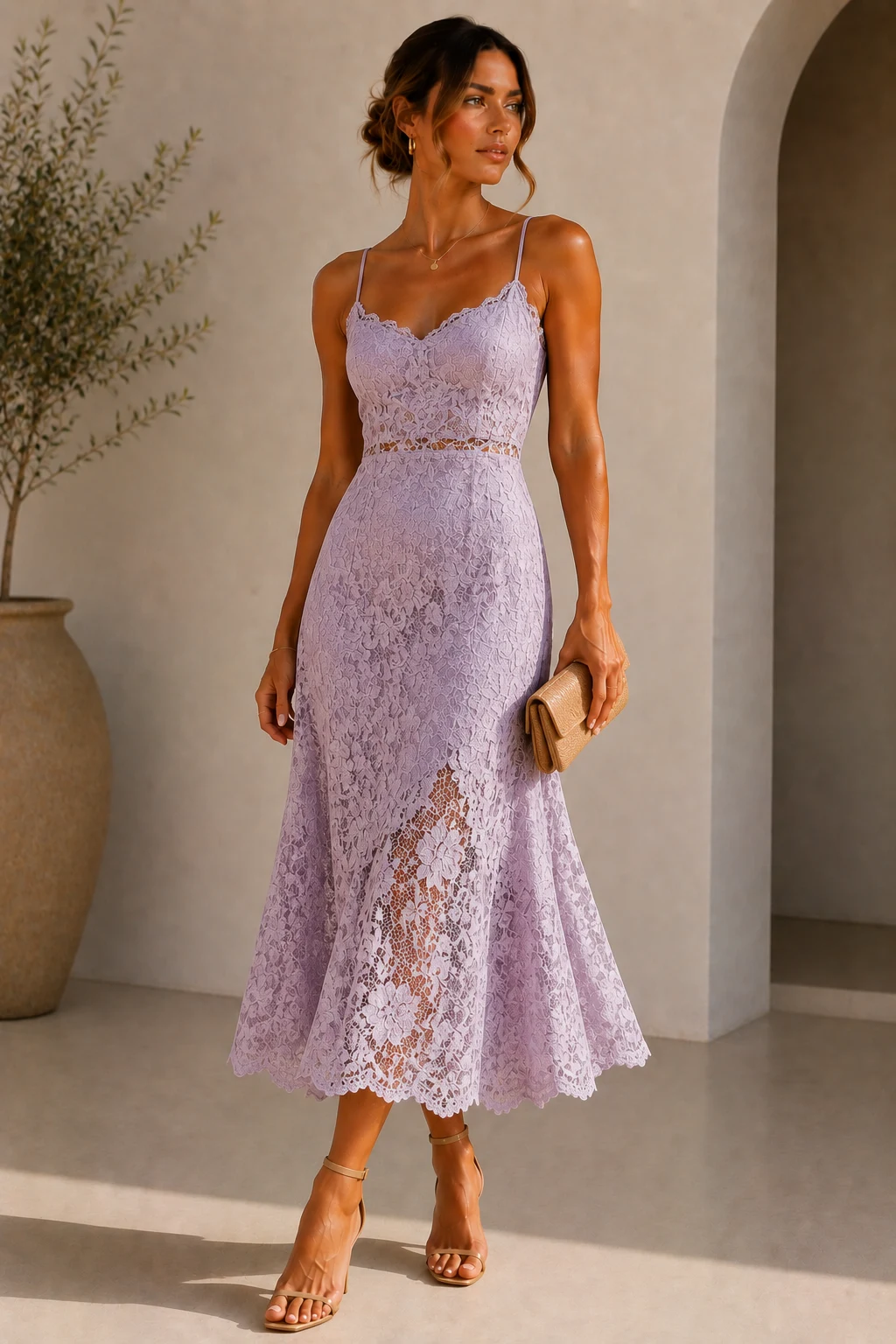 Outfit 7 — wedding guest dresses summer aesthetic style outfit, worn by a stylish woman