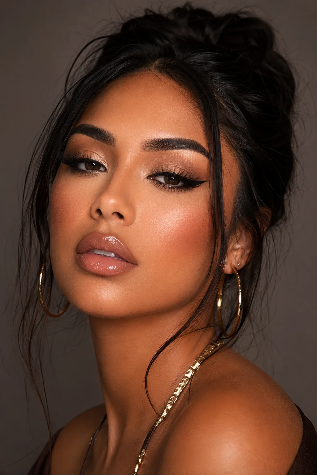 Outfit 1 — baddie makeup looks style outfit