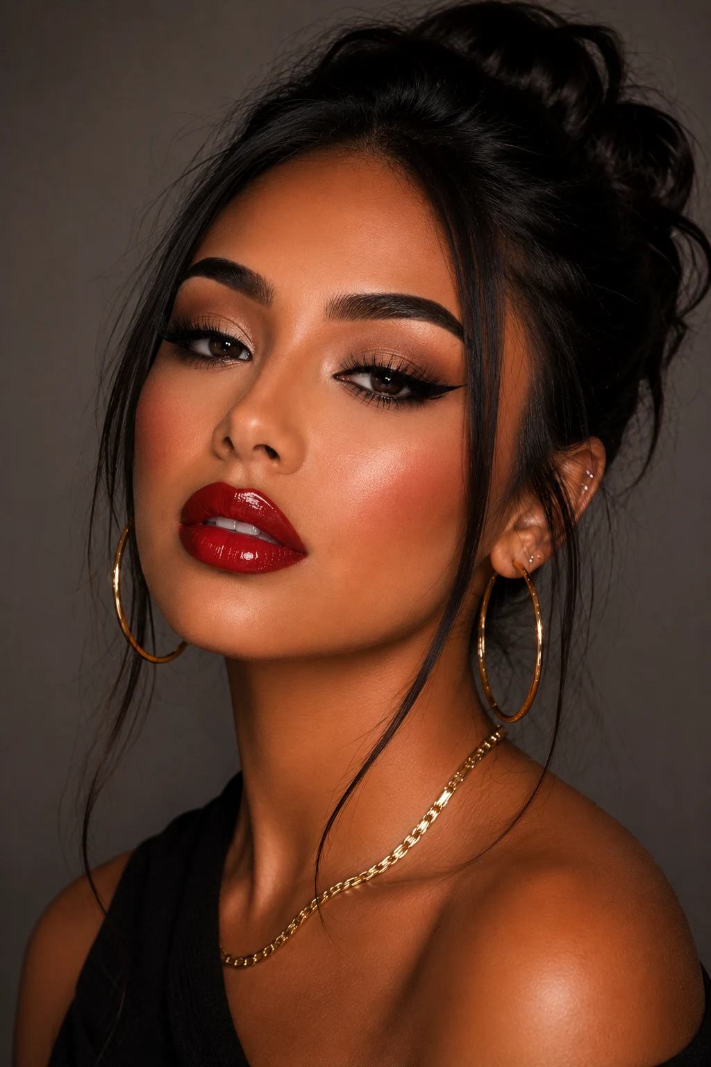 Outfit 5 — baddie makeup looks style outfit