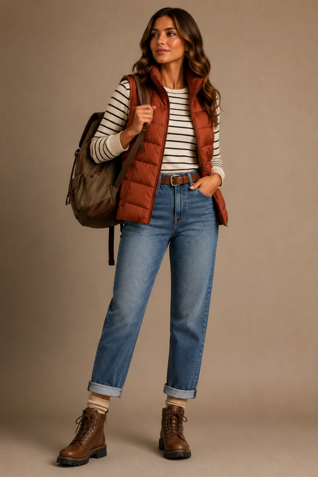 The Puffer Vest and Denim Combo — camping outfits style outfit