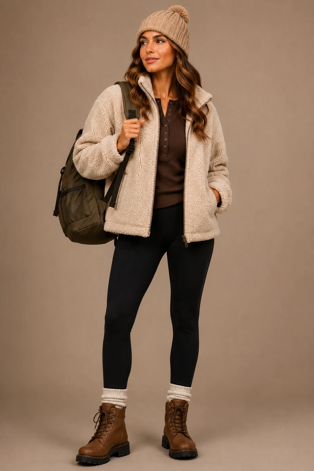 The Campfire Sherpa Layered Look — camping outfits style outfit