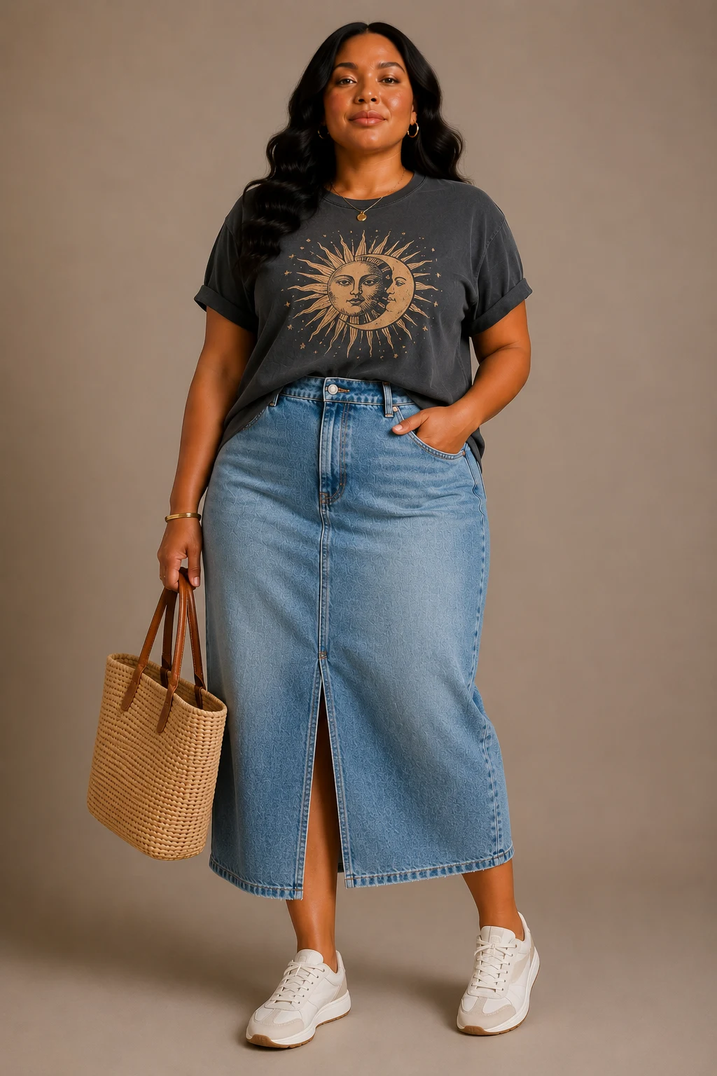 The Denim Skirt and Graphic Tee Moment — casual summer outfits style outfit