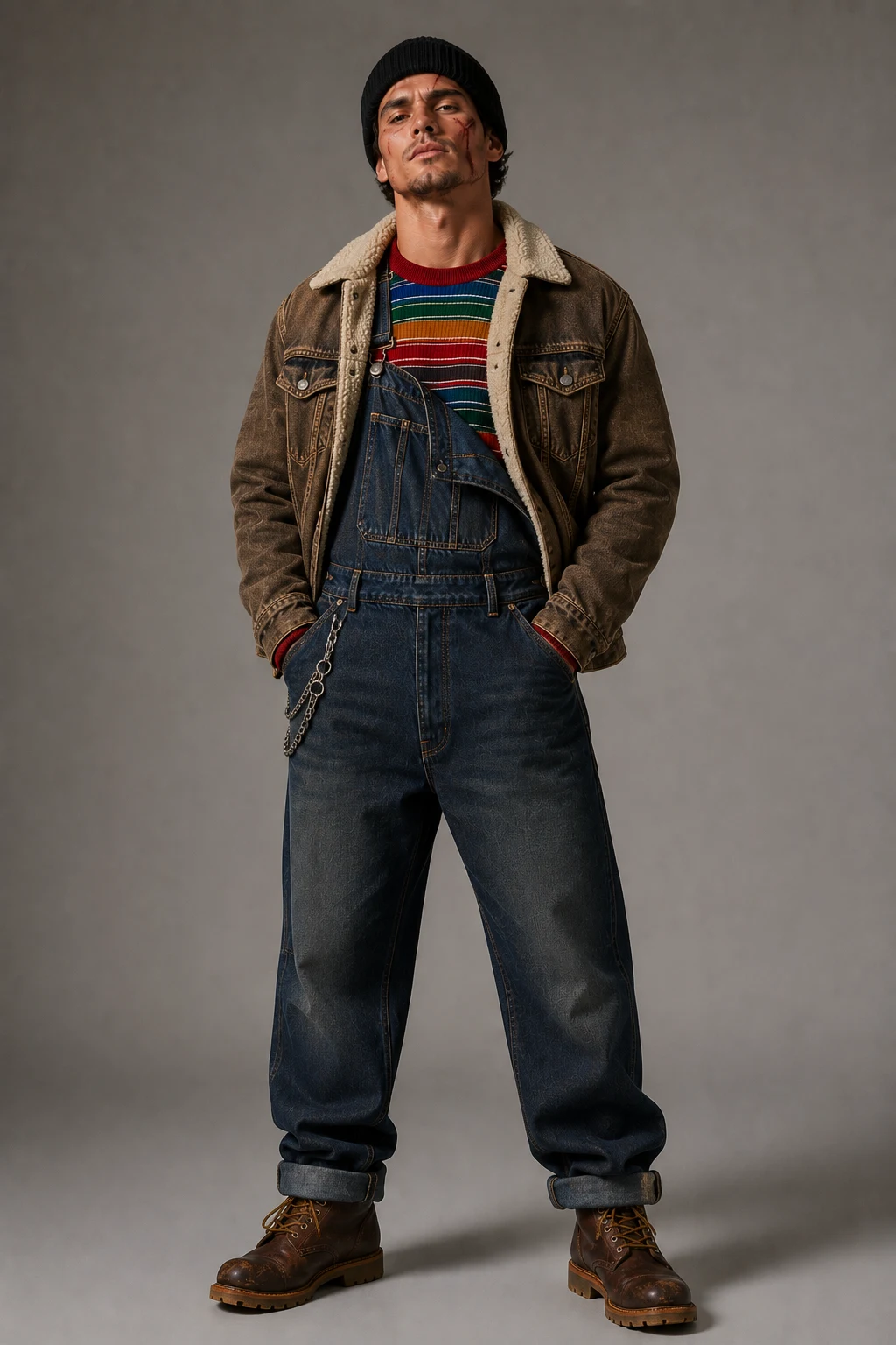 The Cold-Weather Chucky Layer — chucky outfit mens style outfit, worn by a stylish man