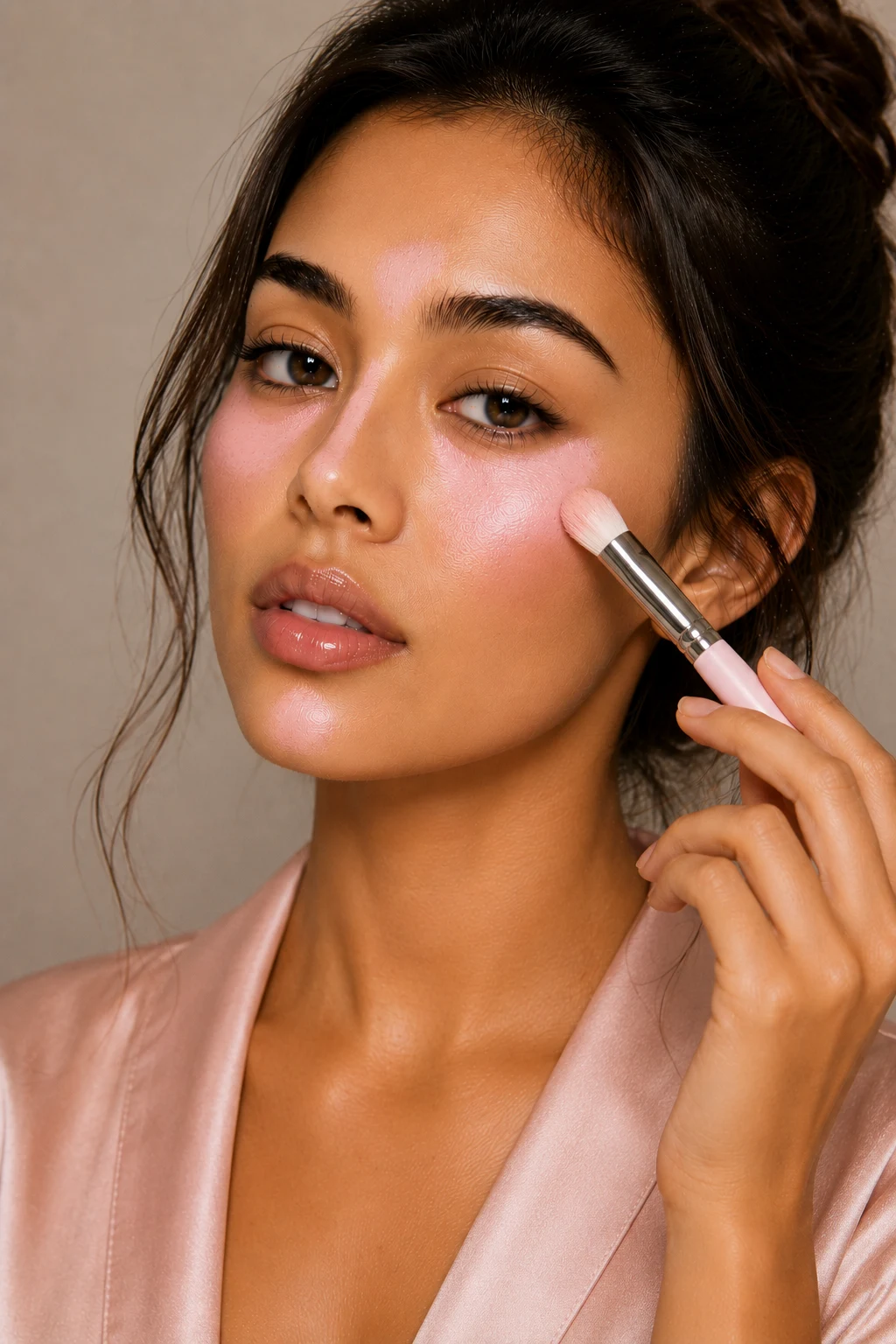 Pink Brightening Color Correction Makeup — color correction makeup style outfit