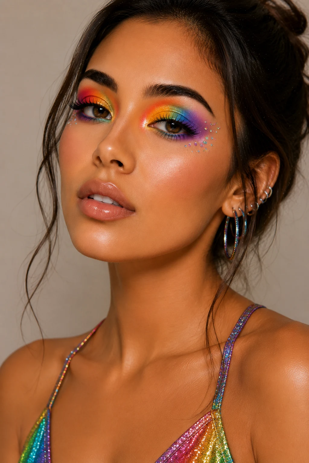 Rainbow Festival Colorful Eyeshadow Looks — colorful eyeshadow looks style outfit