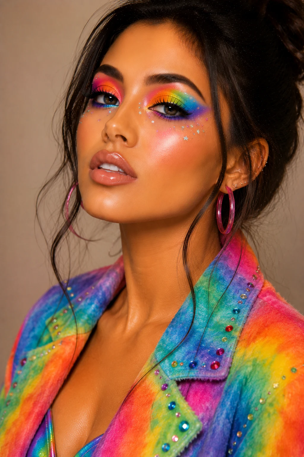 Rainbow Festival Creative Makeup Looks Colorful — creative makeup looks colorful style outfit