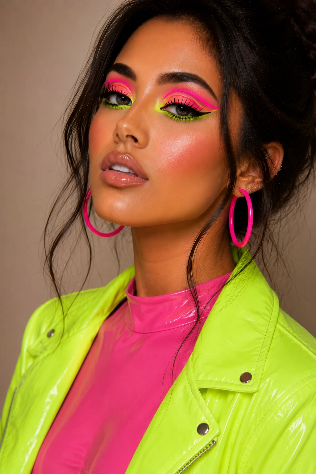 Neon Pop Creative Makeup Looks Colorful — creative makeup looks colorful style outfit