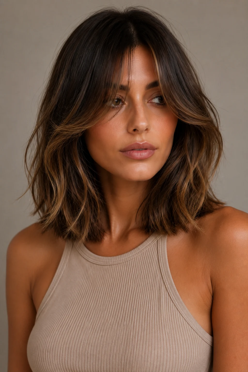 Outfit 4 — curtain bangs hairstyles style outfit