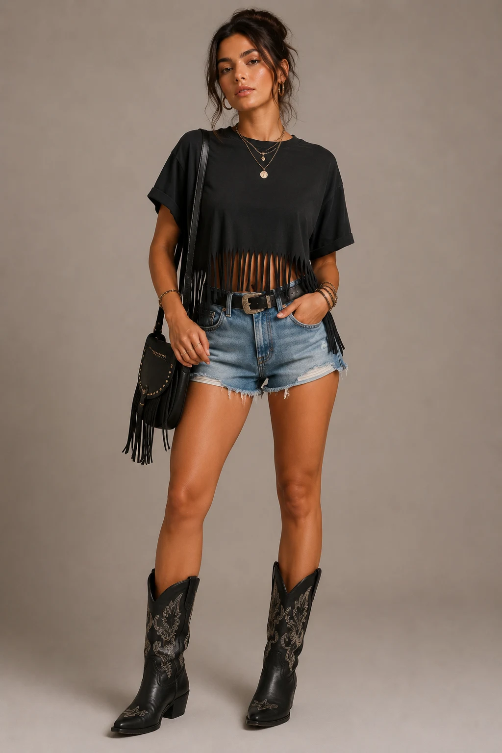 The Festival Fringe Favorite — cute ways to cut a shirt diy style outfit