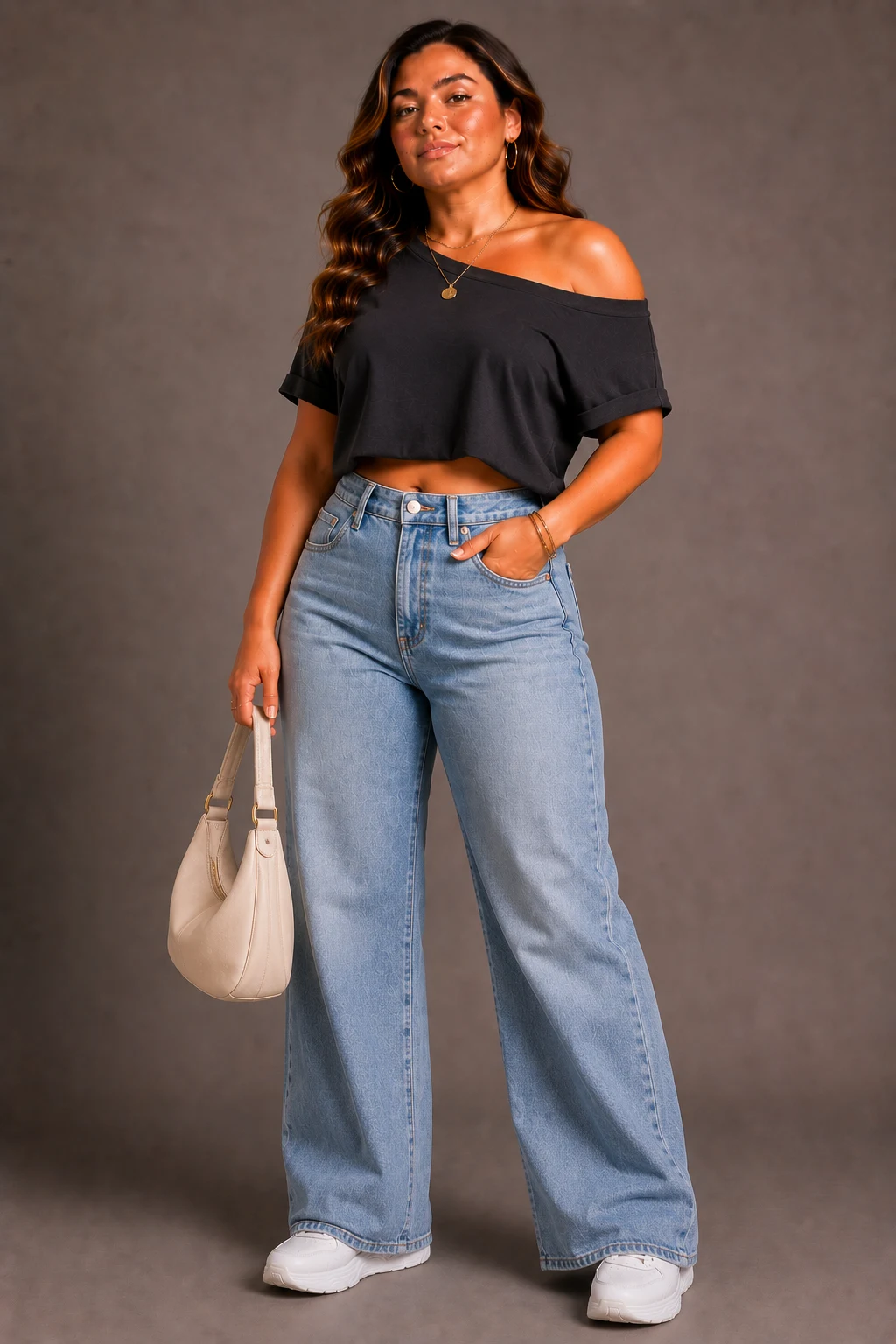 The Off-Shoulder Crop Top Glow-Up — cute ways to cut a shirt off shoulder style outfit