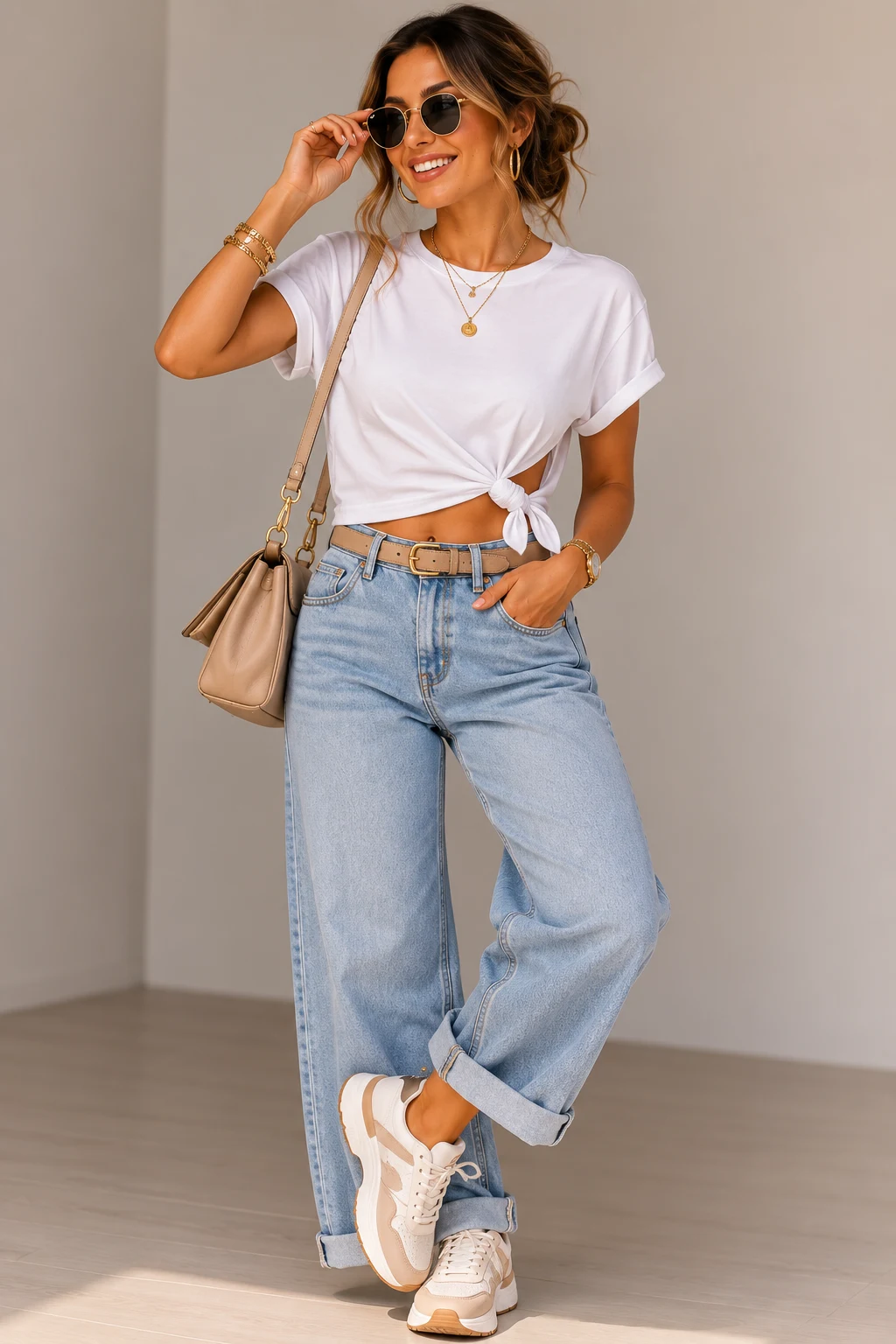 Outfit 2 — cute ways to cut a shirt on the sides style outfit