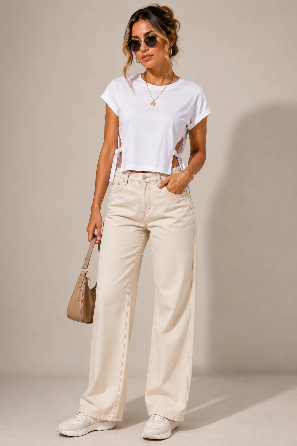 Outfit 3 — cute ways to cut a shirt on the sides style outfit
