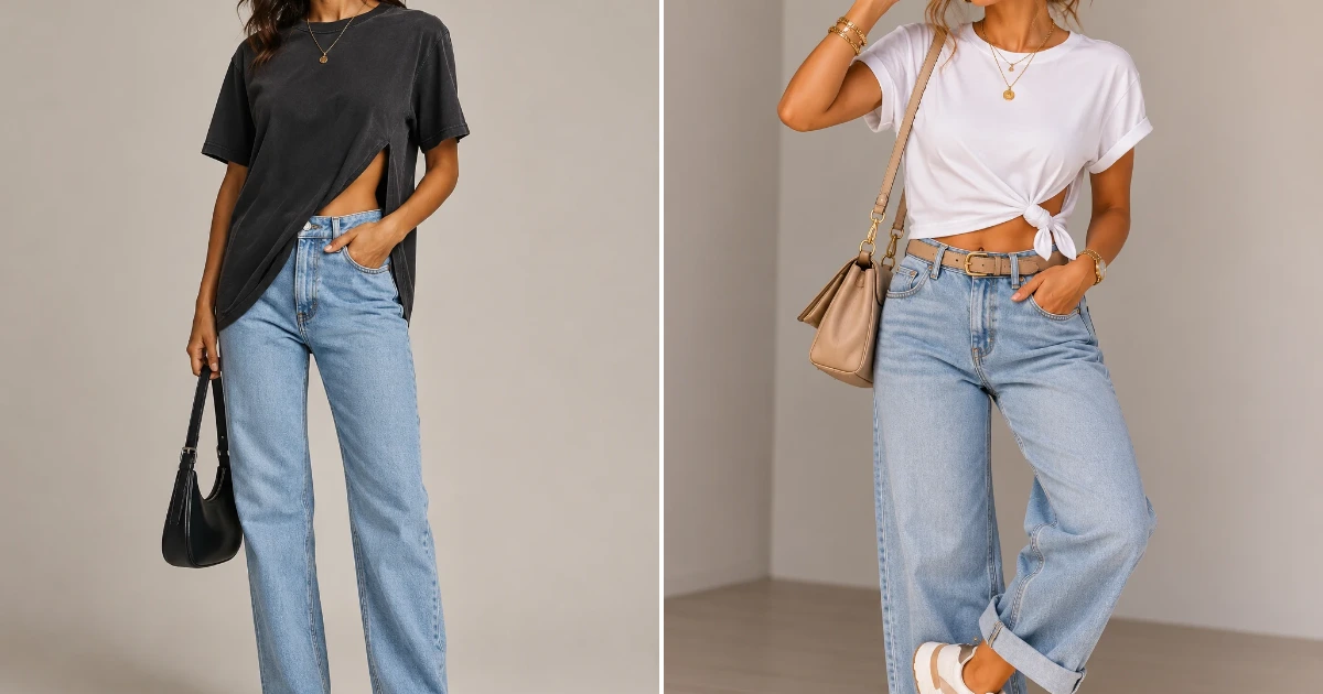 7 Cute Ways to Cut a Shirt on the Sides That Instantly Upgrade Your Outfit cute ways to cut a shirt on the sides