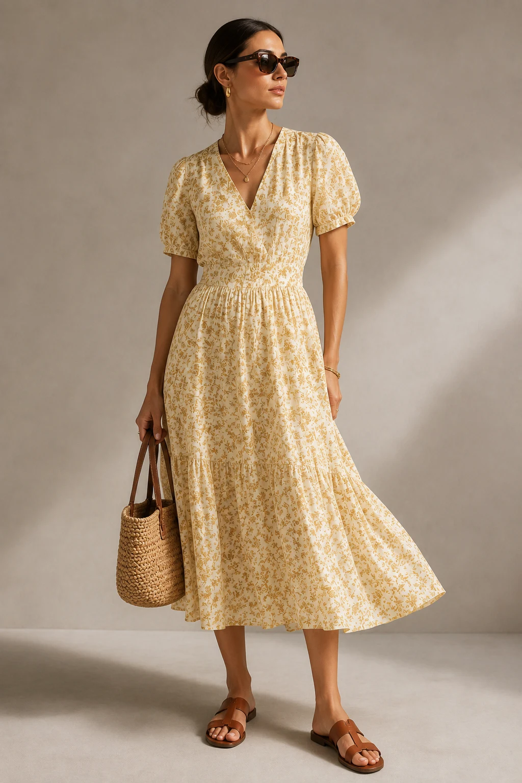 The Flowy Midi Dress That Does All the Work — euro summer outfits style outfit