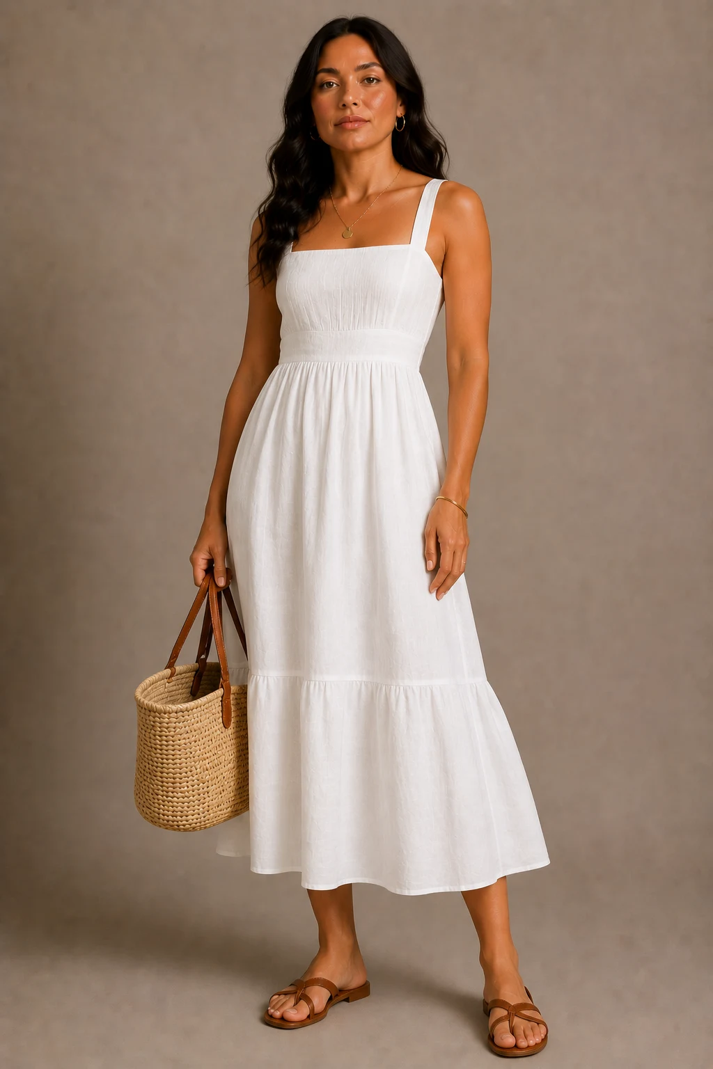 The White Sundress and Basket Bag Classic — european summer outfits style outfit