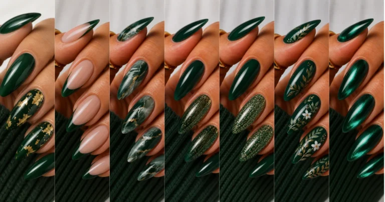 forest green nail ideas — featured