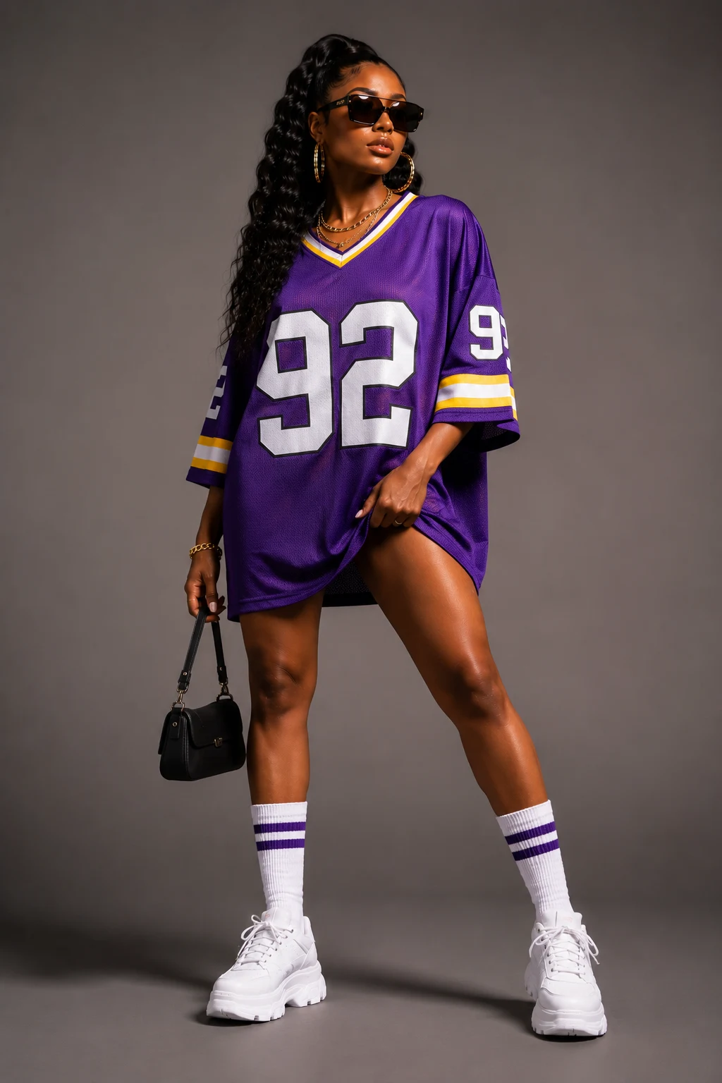 The Oversized Football Jersey Classic — freaknik outfits 90s style outfit