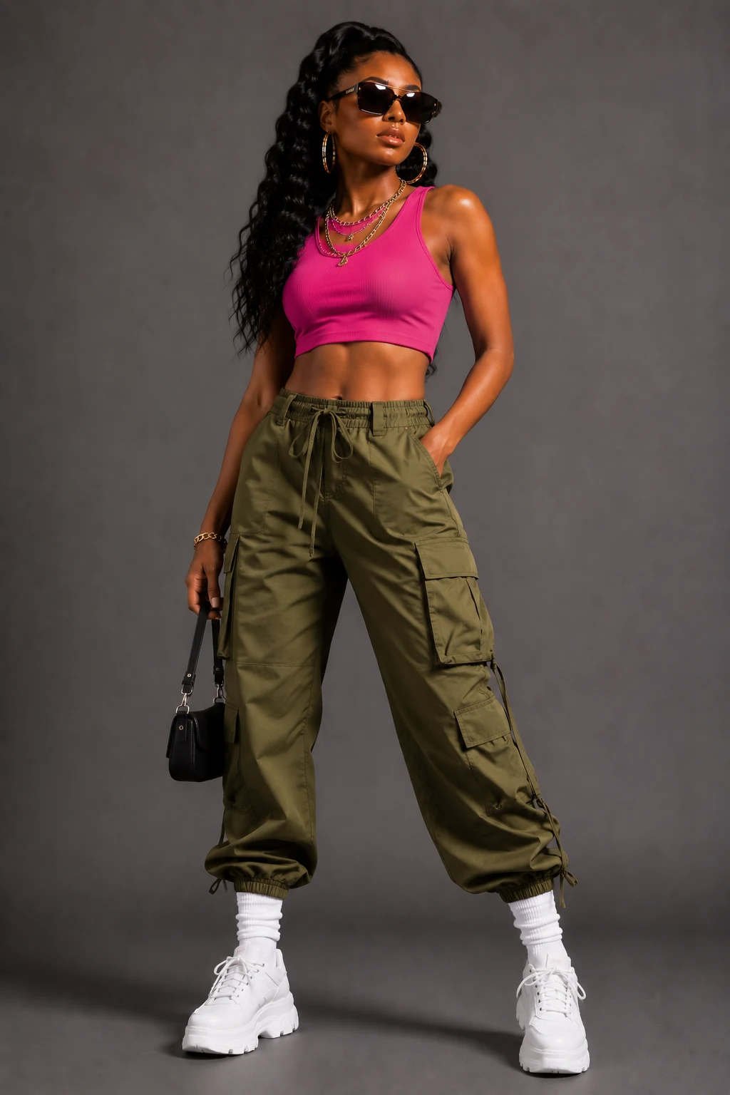 The Cargo Pants and Crop Top Combo — freaknik outfits black women style outfit