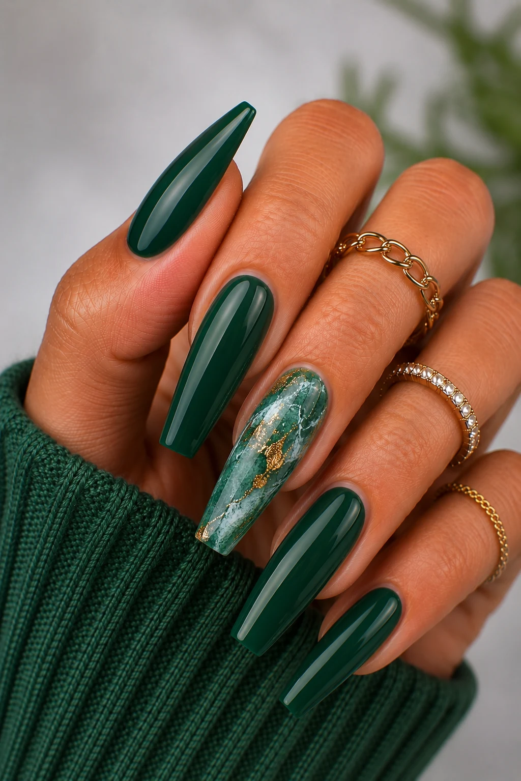 Introduction — green dip nail ideas style outfit, worn by a stylish woman