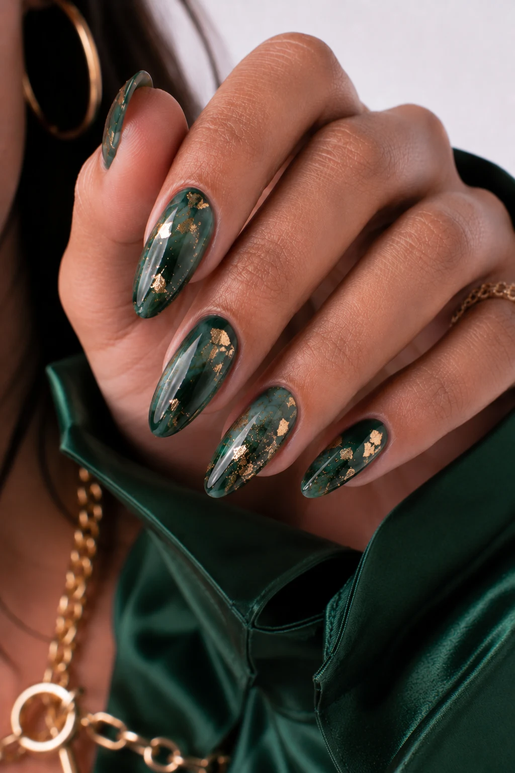 Outfit 2 — green nail art ideas style outfit, worn by a stylish woman