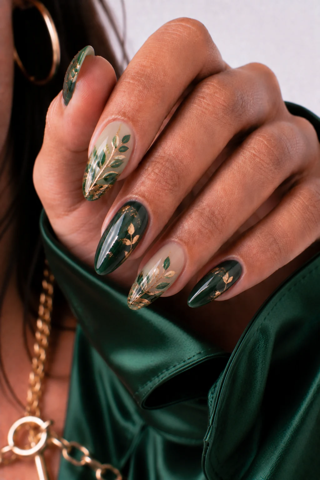 Outfit 6 — green nail art ideas style outfit, worn by a stylish woman
