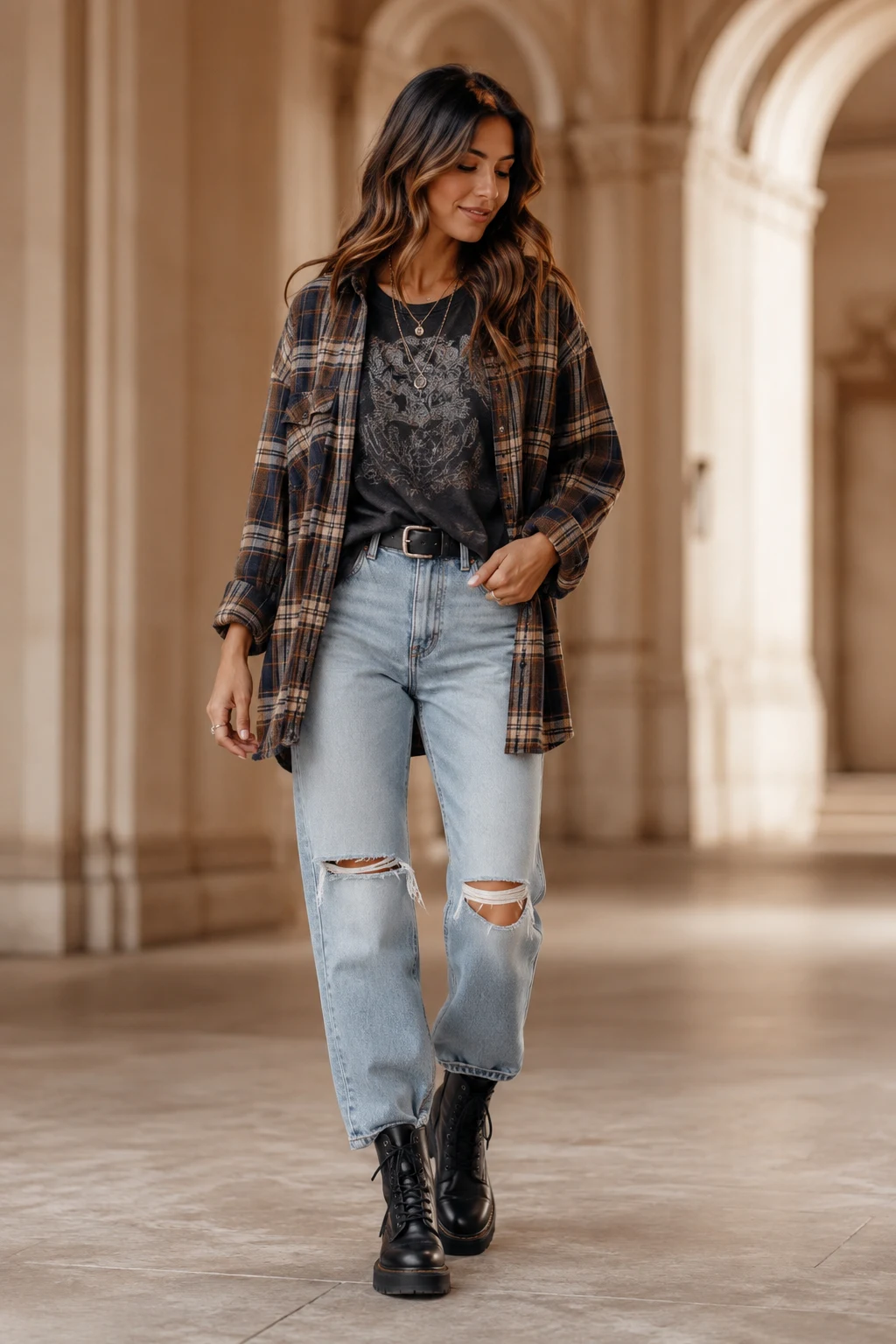 INTRO — grunge outfits style outfit, worn by a stylish woman